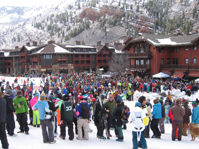 Photo from the original closing day of Aspen Highlands