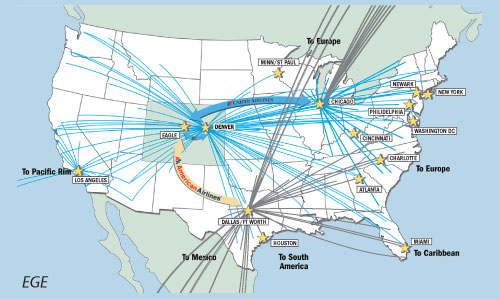 Eagle Air Service Routes Map
